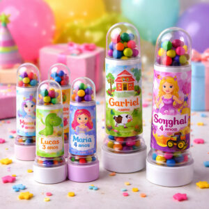 tubete personalizado tema infantil