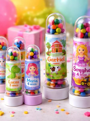 tubete personalizado tema infantil